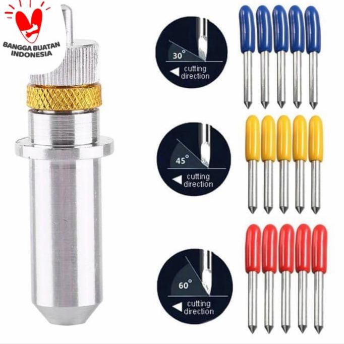 

Best Produk] Mata Pisau Ploter 30 45 60 Holder Blade Plotter Vinyl Cutter Roland - 5Pcs Pisau 45°