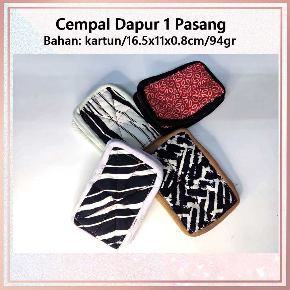 Cempal Dapur/Alat Angkat Panas Bahan Kartun 1 pasang (2pcs)