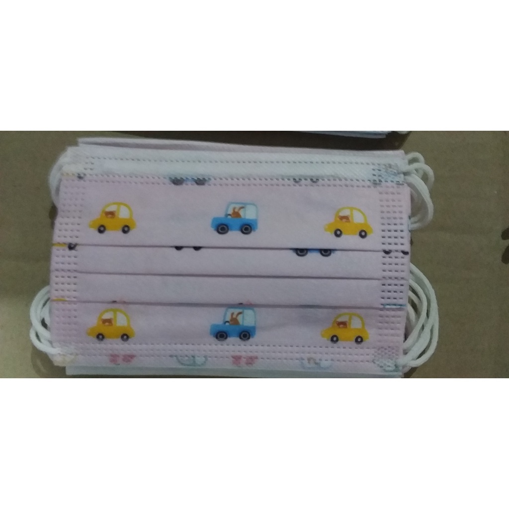 masker motif anak isi 10pc