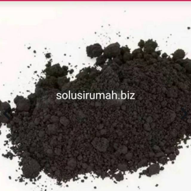 PEWARNA HITAM VERF VEREP BUBUK IRON OXIDE perons 100g 1ons 0.1kg black