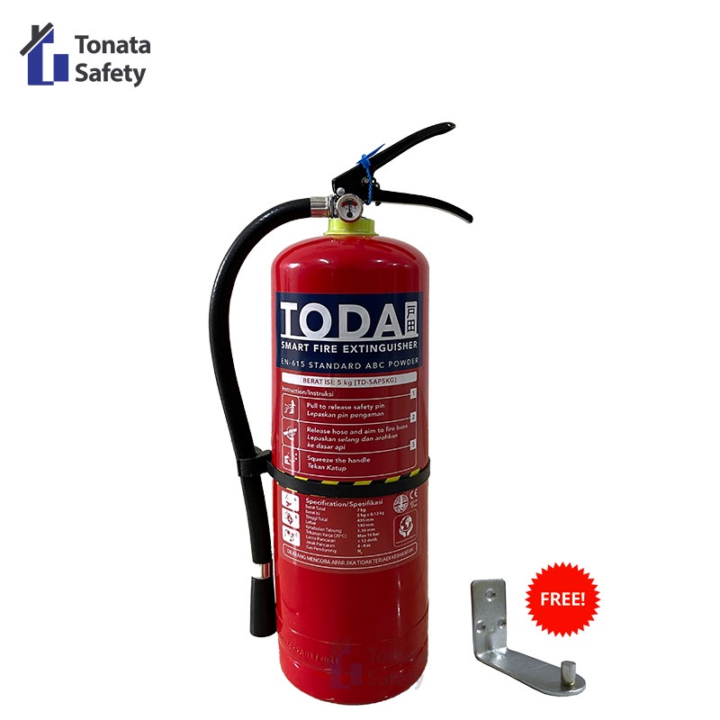 APAR 5 kg / Pemadam Api 5kg / Set Komplit TODA by TONATA Fire Extinguisher