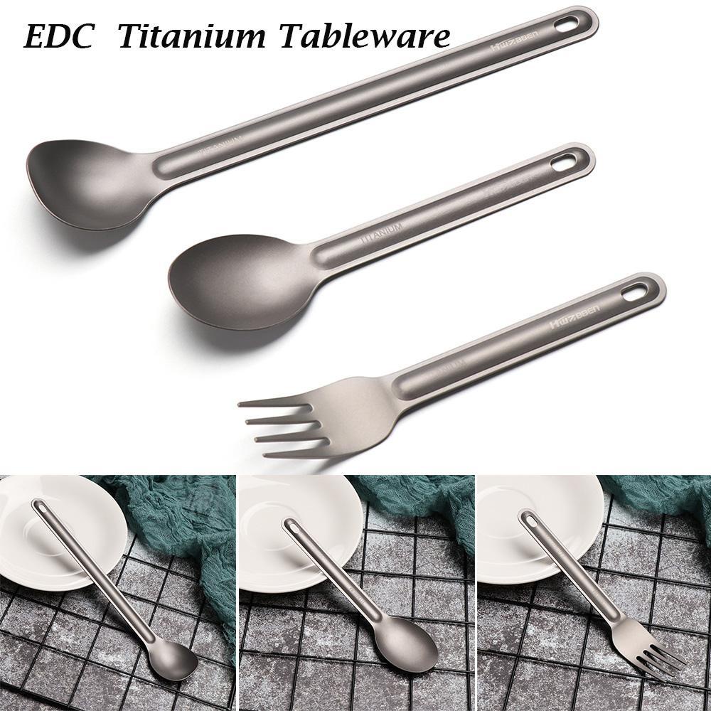 Pineapple Titanium Cookware Alat Camping EDC Portabel Lingkungan Sendok Garpu Garpu