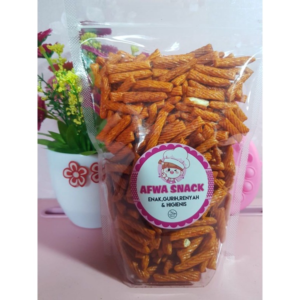 

Kue pang-pang stick pedas manis 250gram Cemilan enak by afwa Snack