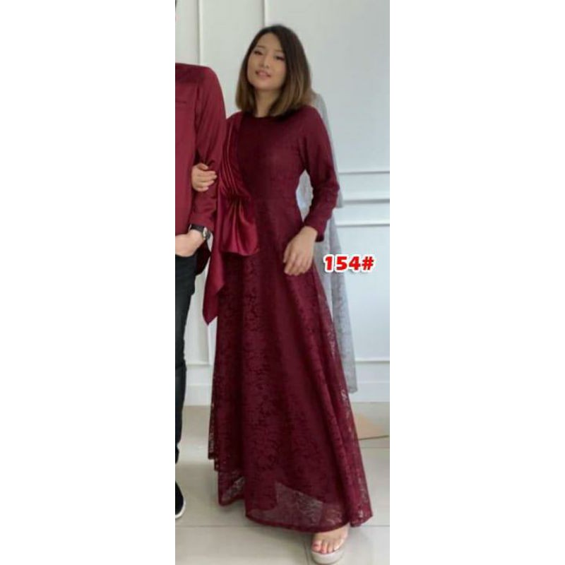 154#Fashion Gamis/Gamis Wanita/Baju Muslim