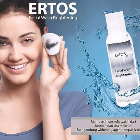 ERTOS Facial Wash Brightening/ ERTO'S Facial Wash BPOM Original 100%