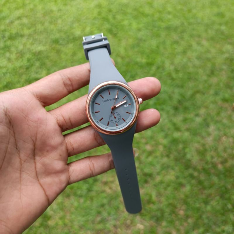 Jam Tangan Wanita Husth Ppuies Tahan Air Terbaru Tanggal Aktif Strap Rubber Cod!  Jam Tangan Cewek Water Resistant Ready stok Realpick Quart Analog_ Fashion Wanita