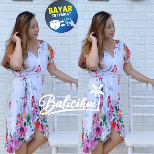 Balicihui Dress Kimono Dress Wanita Dress Kimono Bali Dress Pendek Wanita Dress Bali