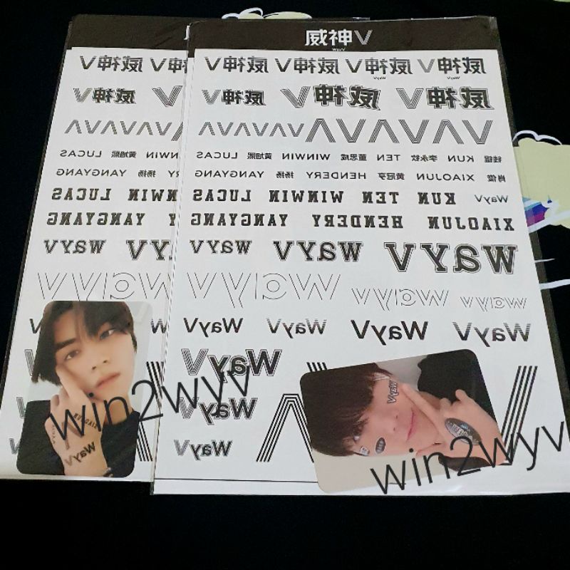 Wayv Ten Xiaojun  - Sticker Tattoo Take Off 2019
