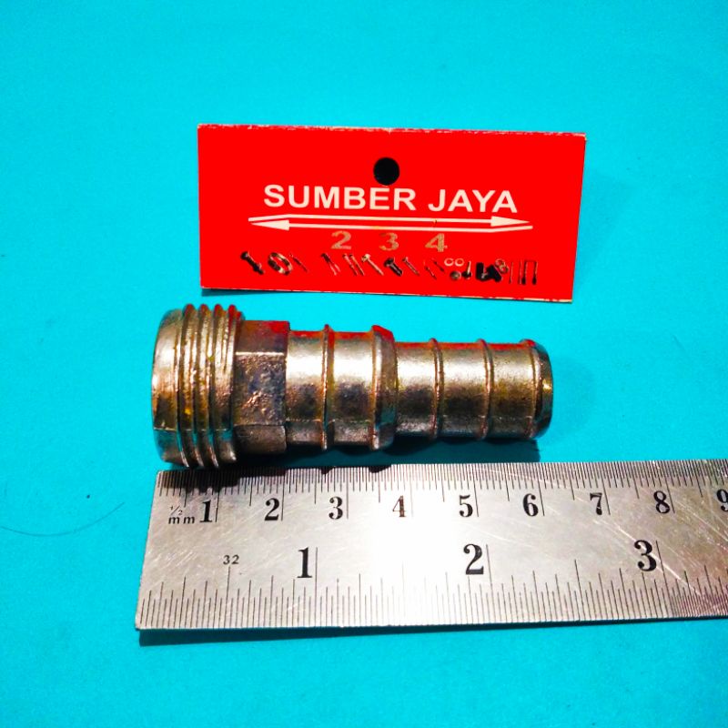 Nepel selang Stainlees Drat  1 inch konektor kran sambungan selang TERMURAH