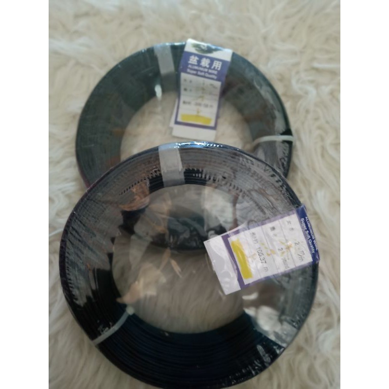 kawat bonsai hitam ecer  1/2 kg