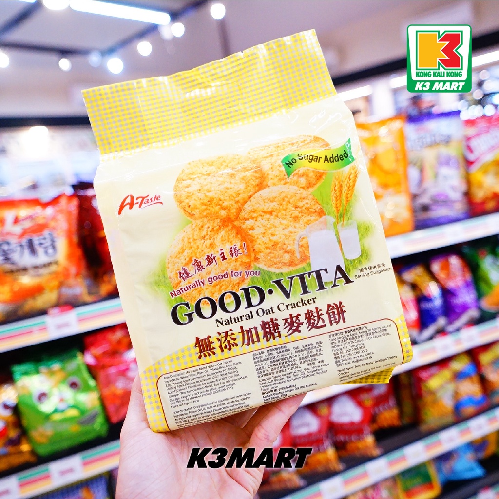 

A-taste Good Vita Natural Oat Cracker 20s 380gr
