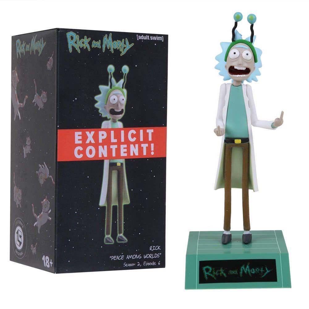 Lanfy Boneka Rick And Morty Kartun Dekorasi Mobil Figure Model Mainan Rick Figure Toys