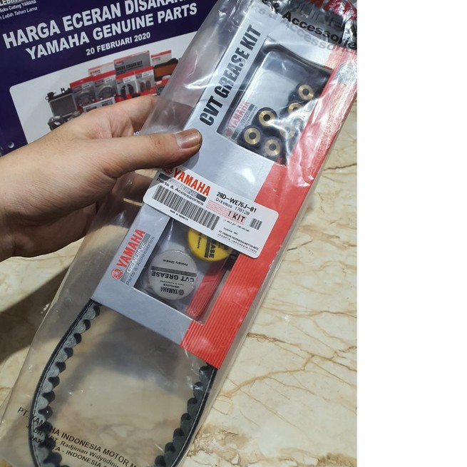 V BELT VAN BELT SET MIO SPORTY SMILE ASLI ORI YAMAHA 28D-WE76J-01