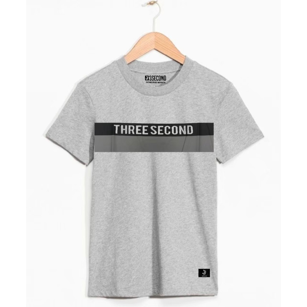 T-Shirt Kaos ThreeSecond Full Lebel // Baju Kaos 3Second Premium Quality