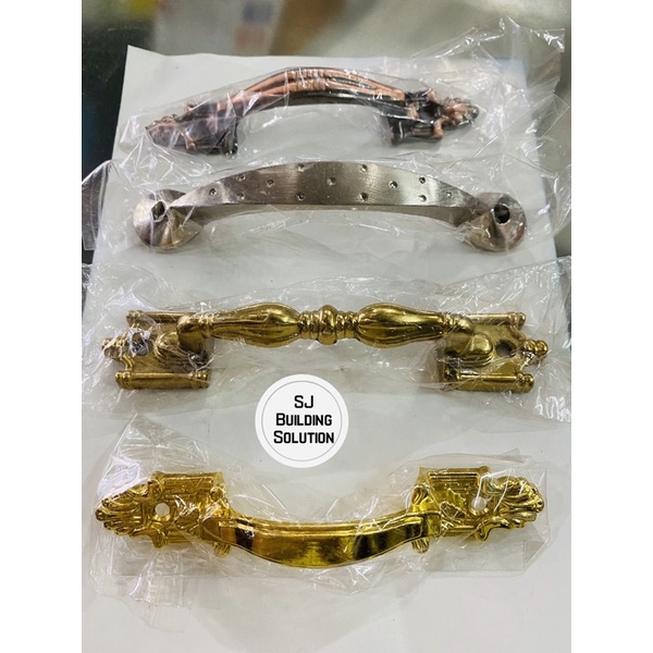 TARIKAN LACI / JENDELA STAINLESS GAGANG LEMARI HANDLE ANTIK KUNING TEBAL