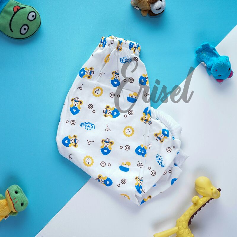 1 Pcs Celana motif Panjang Bayi buka kaki Size S M L