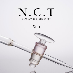 BOMEX Transparent Burette Glass Stopcock / Buret Keran Kaca 25 ml