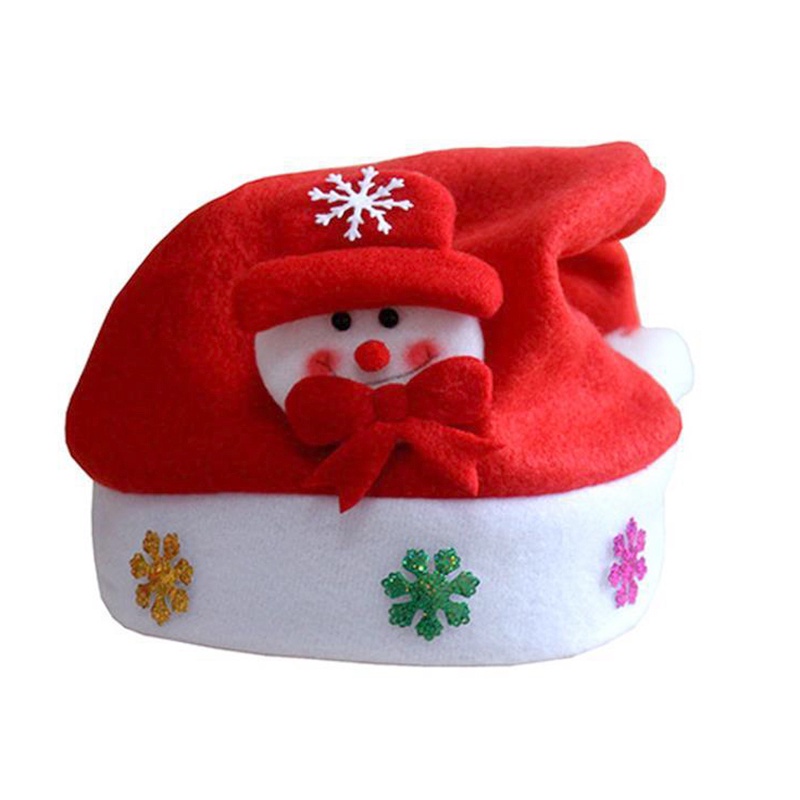 Topi Santa Claus Warna Merah Untuk Kostum Natal Anak