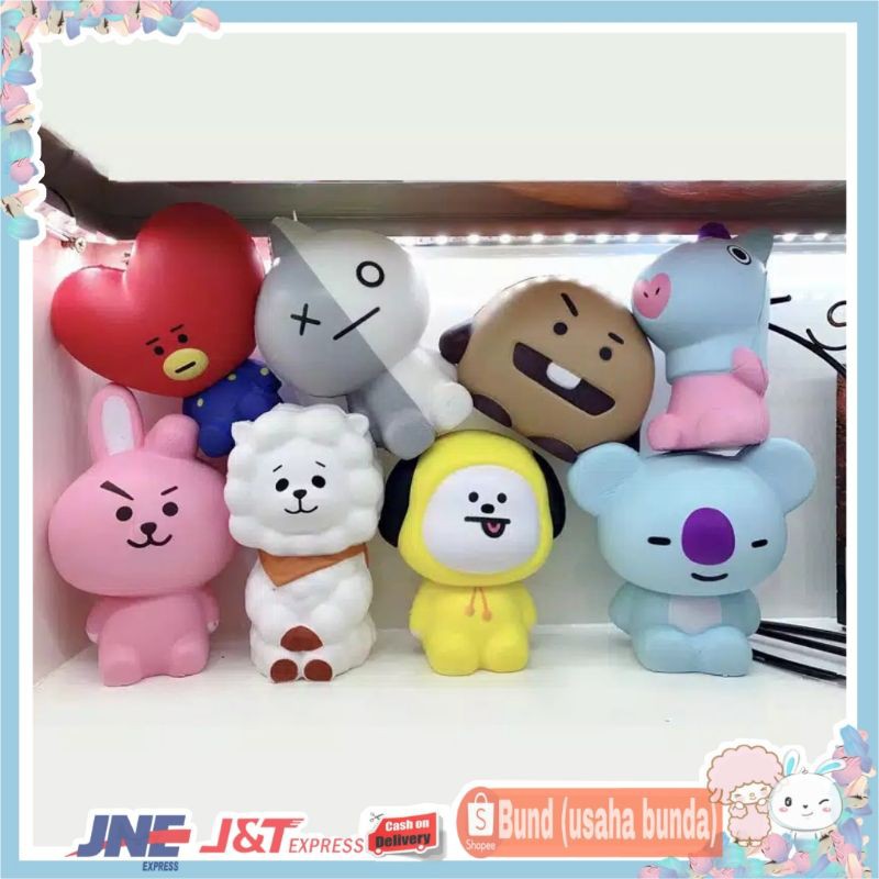 BUN - SQUISHY BT21 / SQUISHY JUMBO / SQUISHY BENTUK BONEKA BT21 MAINAN REMES BT21 / BTS / ARMY