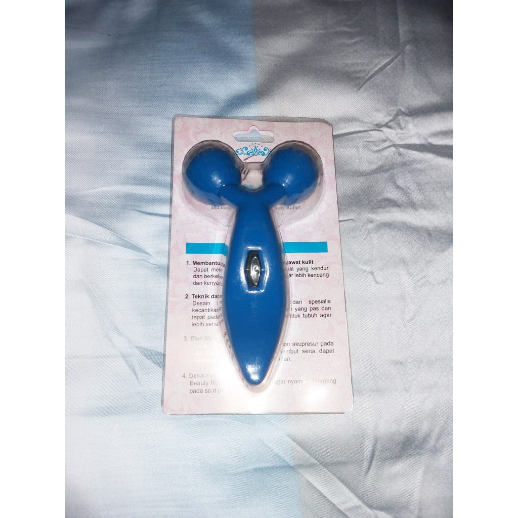 [BR02] Beauty 3D Roller Massager Jumbo Alat Pijat Wajah Muka Antik Serbaguna - Random Colour