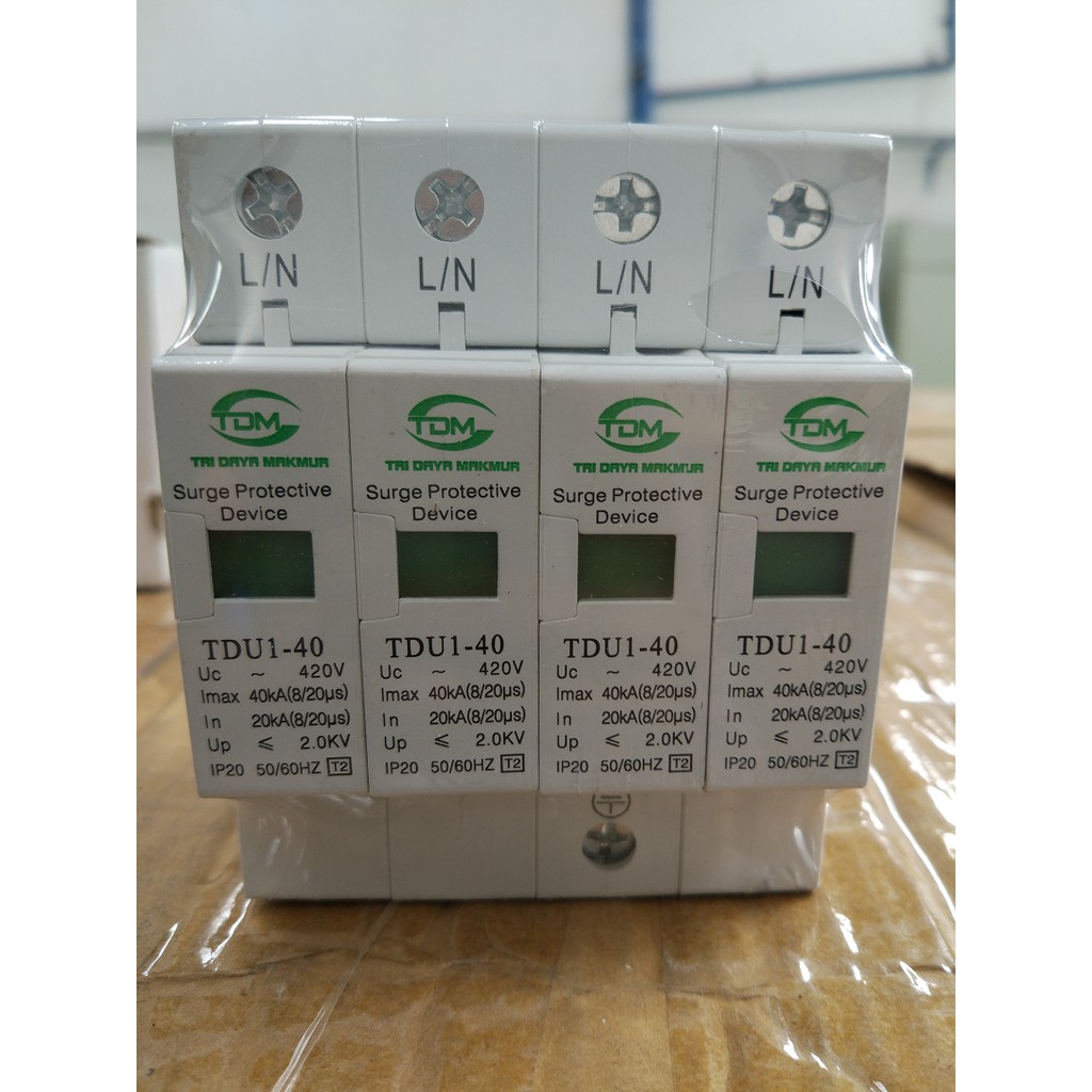 Surge Arrester / Arrester / Arrester TDM /SPD TDU1-40 4P (3P+N)