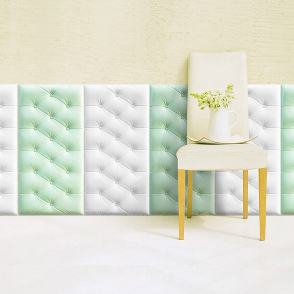 ☛TK☚ Wallpaper Foam 3D Headboard Bed Wall Sticker Dinding Walpaper Busa Dinding Dekorasi Kamar Ruangan R783