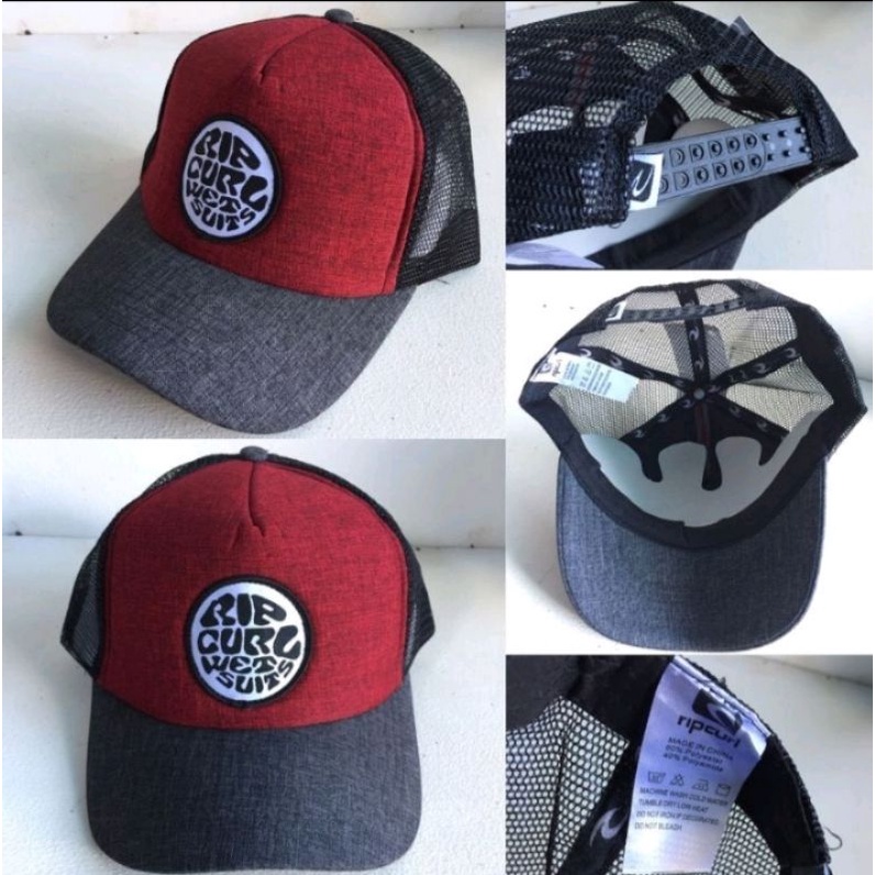 Topi Rip curl Trucker Topi Jaring Harley topi Surfing Topi Pria Wanita Topi Baseball Topi