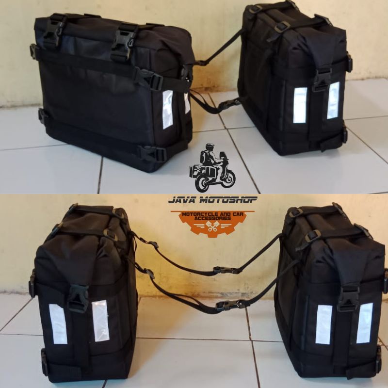 Side Bag Motor Touring, Tas Samping Motor Crf Klx Ktm Versys Bmw Gs dll universal