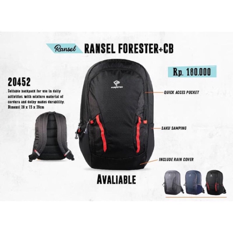 Tas Ransel forester / Ta Gunung Forester Murah