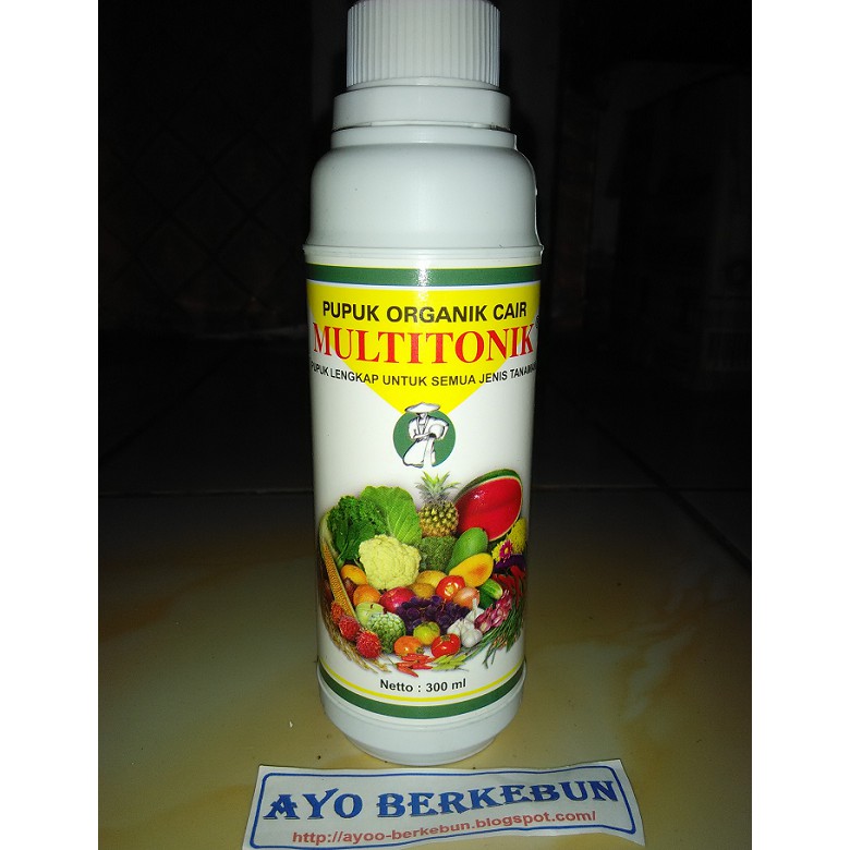pupuk multitonik 300 ml Untuk sayur dan buah / POC buah dan sayur / pupuk untuk sayur / pupuk sayura