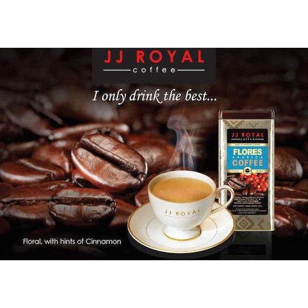 

4Bi2 Jj Royal Coffee Flores Arabica Ground (Kopi Bubuk) Tin 200G Wh1F