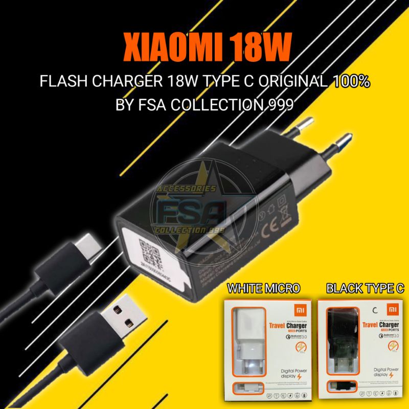 TRAVEL CHARGER/POWER CHARHER XMI MDY-10-EL 18W TYPE C FAST CHARGING FOR XMI RDMI