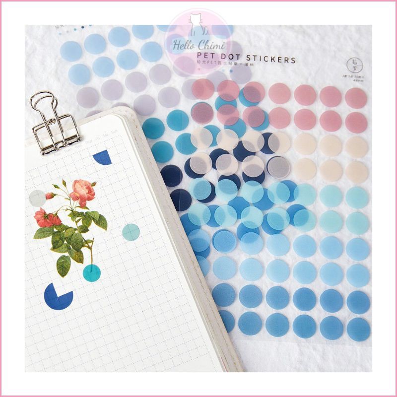 

3PC DOT STICKER PACK | STIKER BULAT DECO JURNAL KOREA DINDING