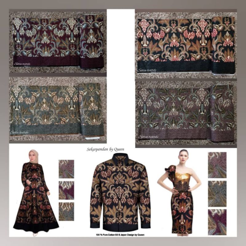 (SetiaTextile) Batik Katun Sekar Pandan 60s