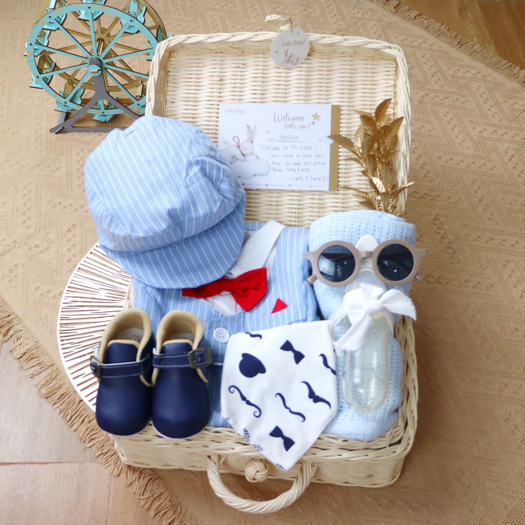 BARU LIO034 (Boys) Parcel Premium Hello Baby Hampers Gift 0-3 months