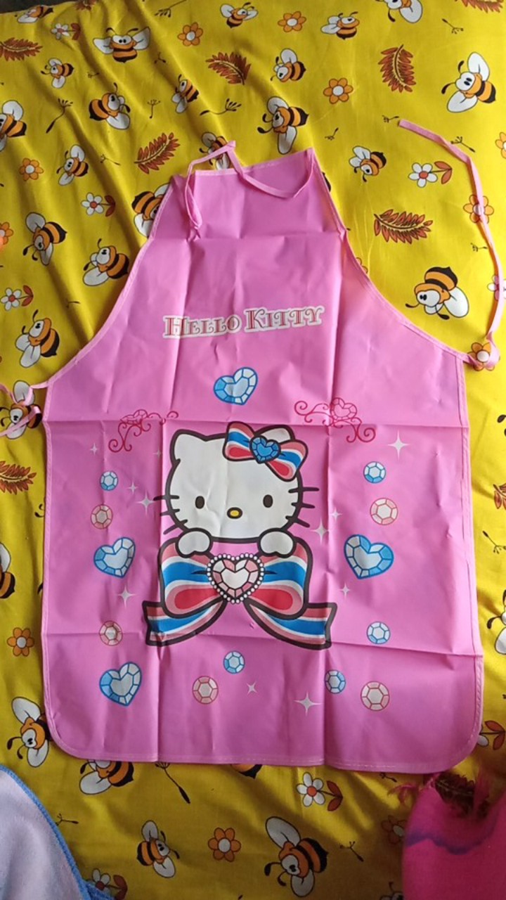 (cod)celemek Plastik Dapur Karakter Lucu Anti Air Waterproof Apron Masak Import Murah Grosir