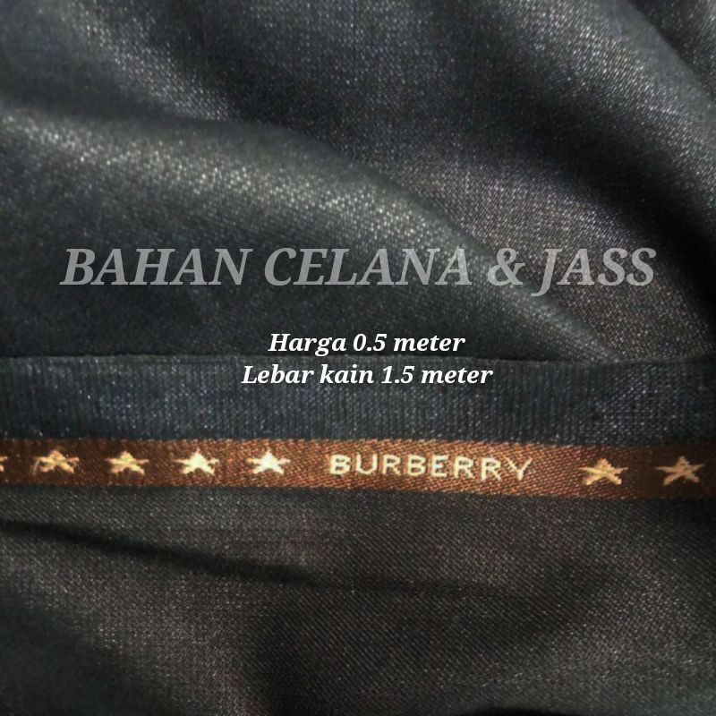 KAIN WOOL ( BURBERRY ) BAHAN JASS & CELANA SEMI WOOL