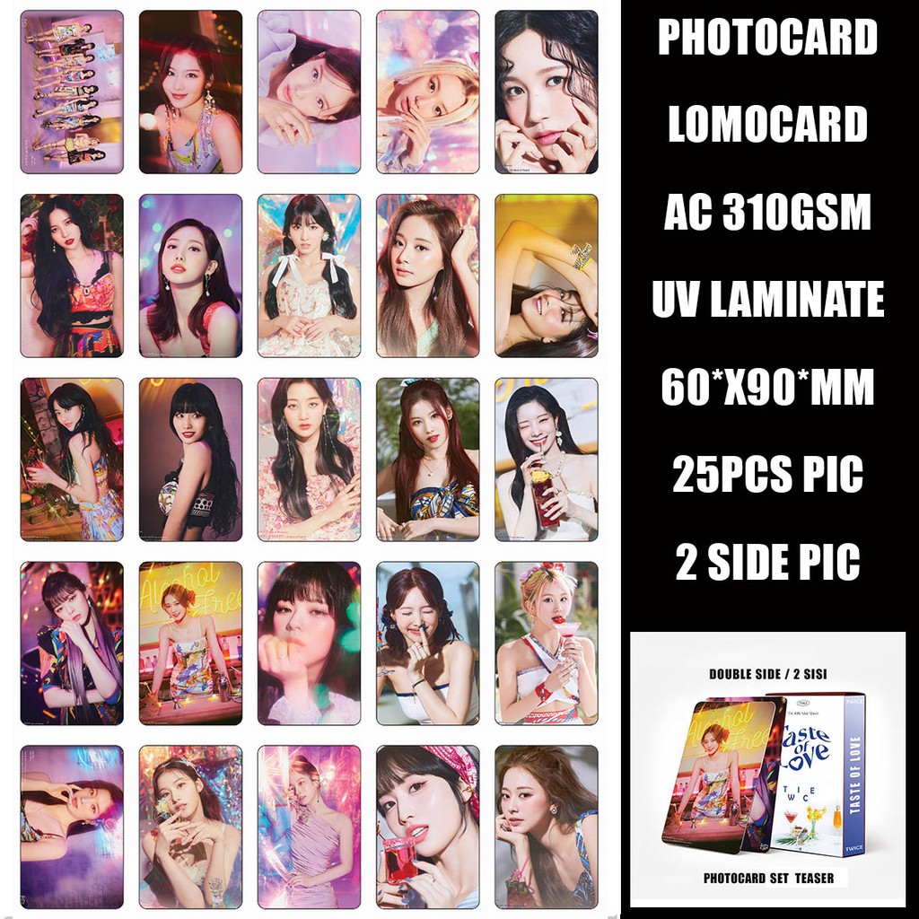 (2 SISI) PHOTOCARD TWICE TASTE OF LOVE PREMIUM