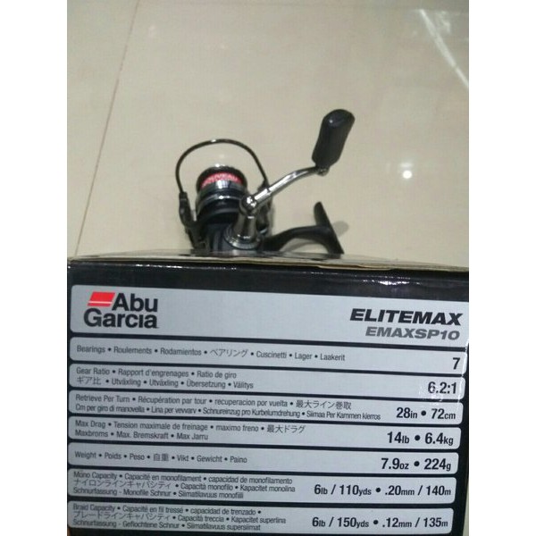 Reel Abu Garcia Elite Max SP10- 1000 ( ORI)