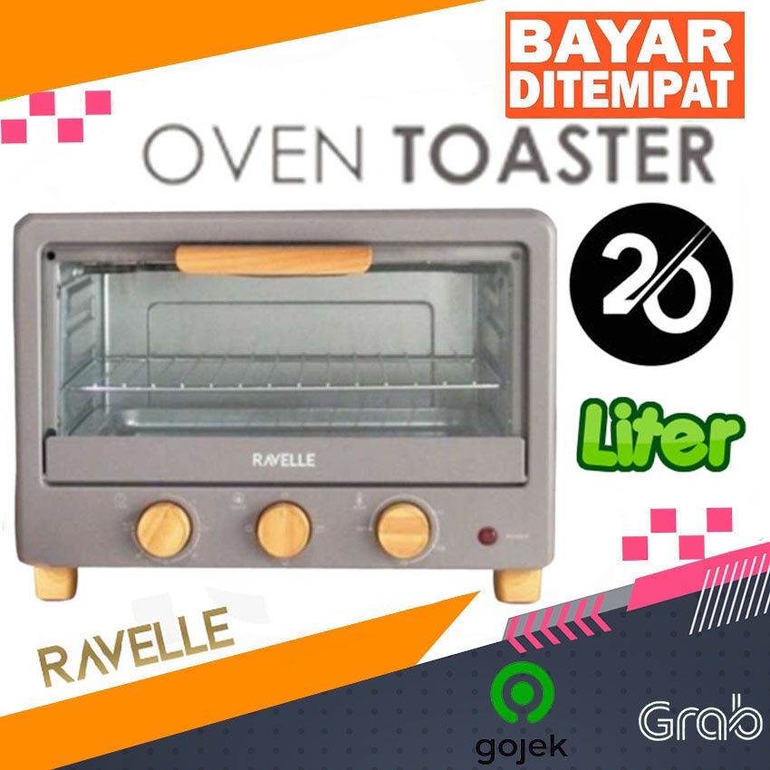 Ravelle Microwave Oven Listrik Low Watt Toaster 20 L - Korean Microwave Oven Hemat Listrik Original Besar
