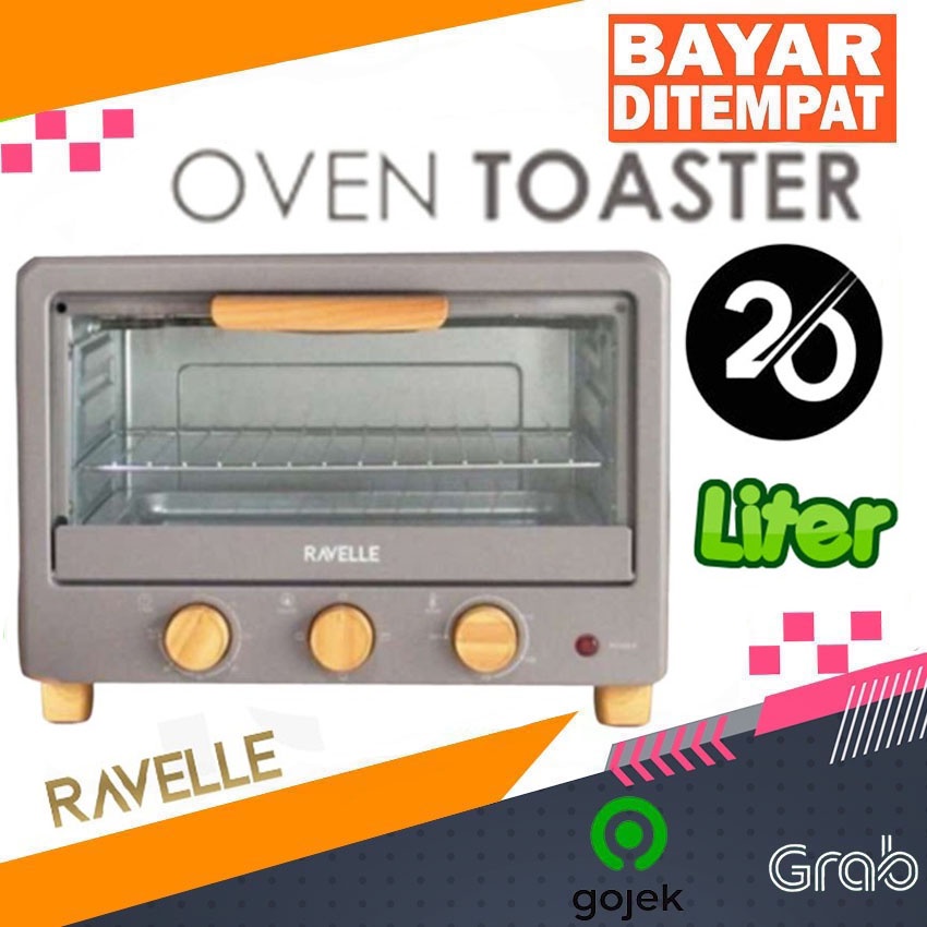 Ravelle Microwave Oven Listrik Low Watt Toaster 20 L - Korean Microwave Oven Hemat Listrik Original 