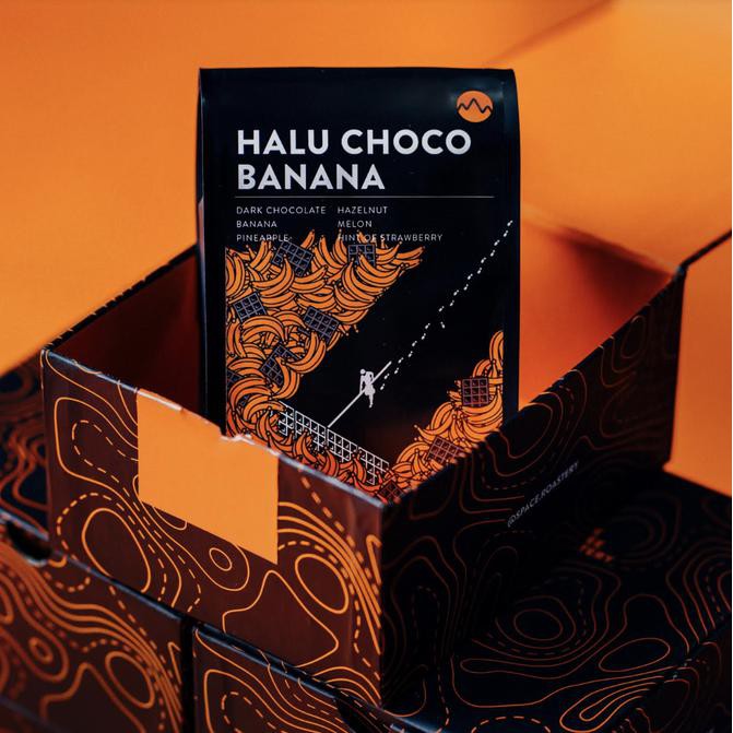 

Halu Choco Banana (200 gram) roasted beans specialty coffee biji kopi BOOM SALE