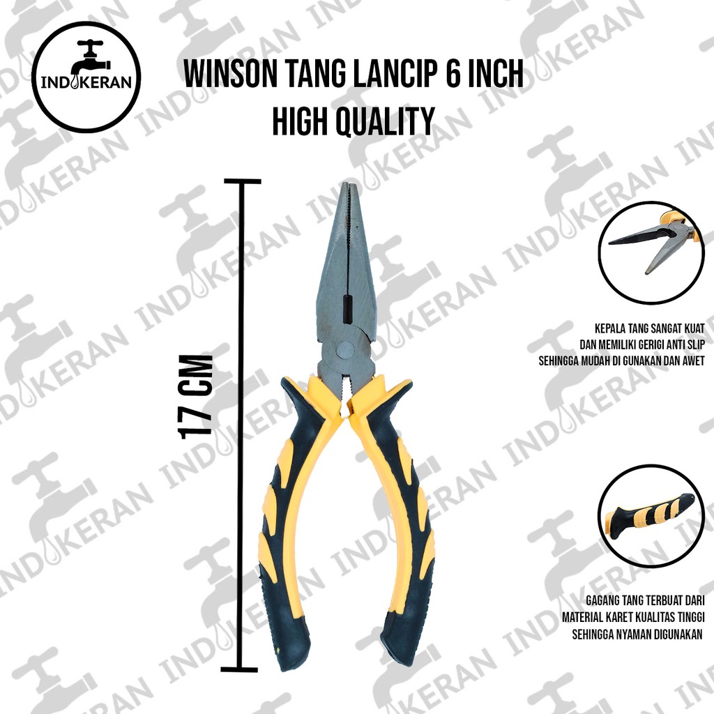 INDOKERAN - Tang Lancip - 6 Inch - High Quality