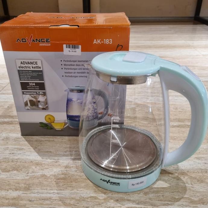 Teko Listrik Kaca Advance 1,8 Liter Bisa Gosend Yonaalesha94