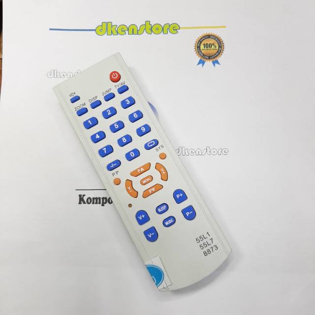 Remote mesin Tv China wansonic wcom soccer rayden dll