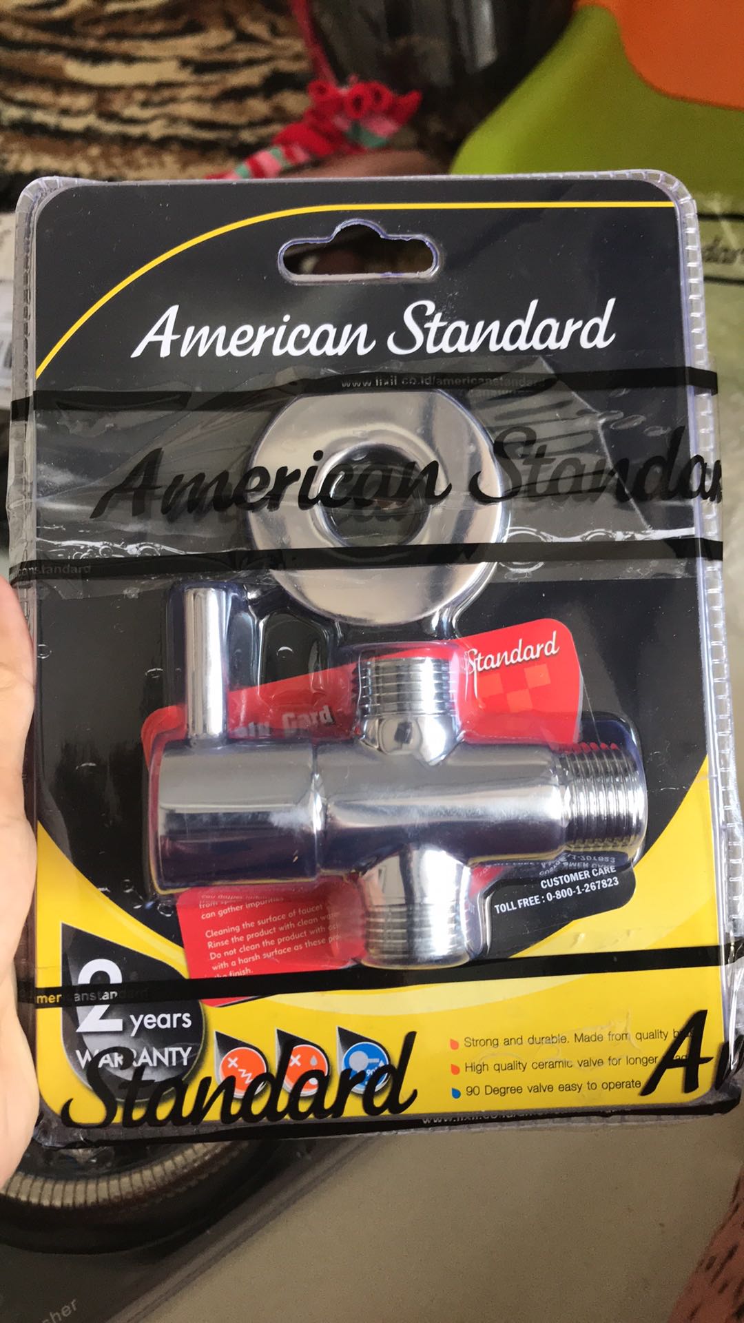 American Standard Stop Kran Stop Valve - Brass (in1, Out2) A-5602 - 26b00086