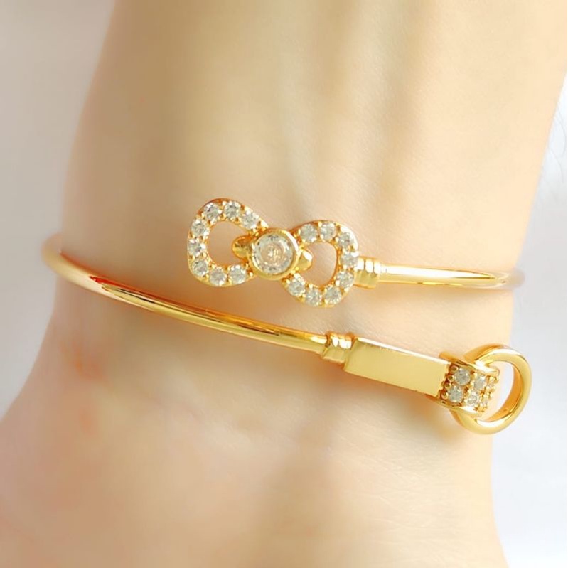 Gelang Bangle Permata Pita Xuping Emas Wanita