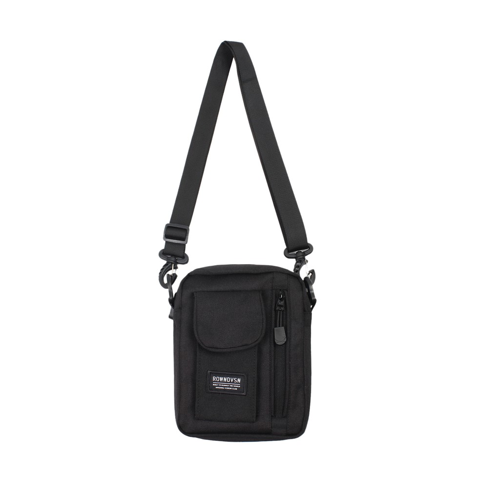 Rown Division Sling Bag || Ruinz Black Tas Selempang