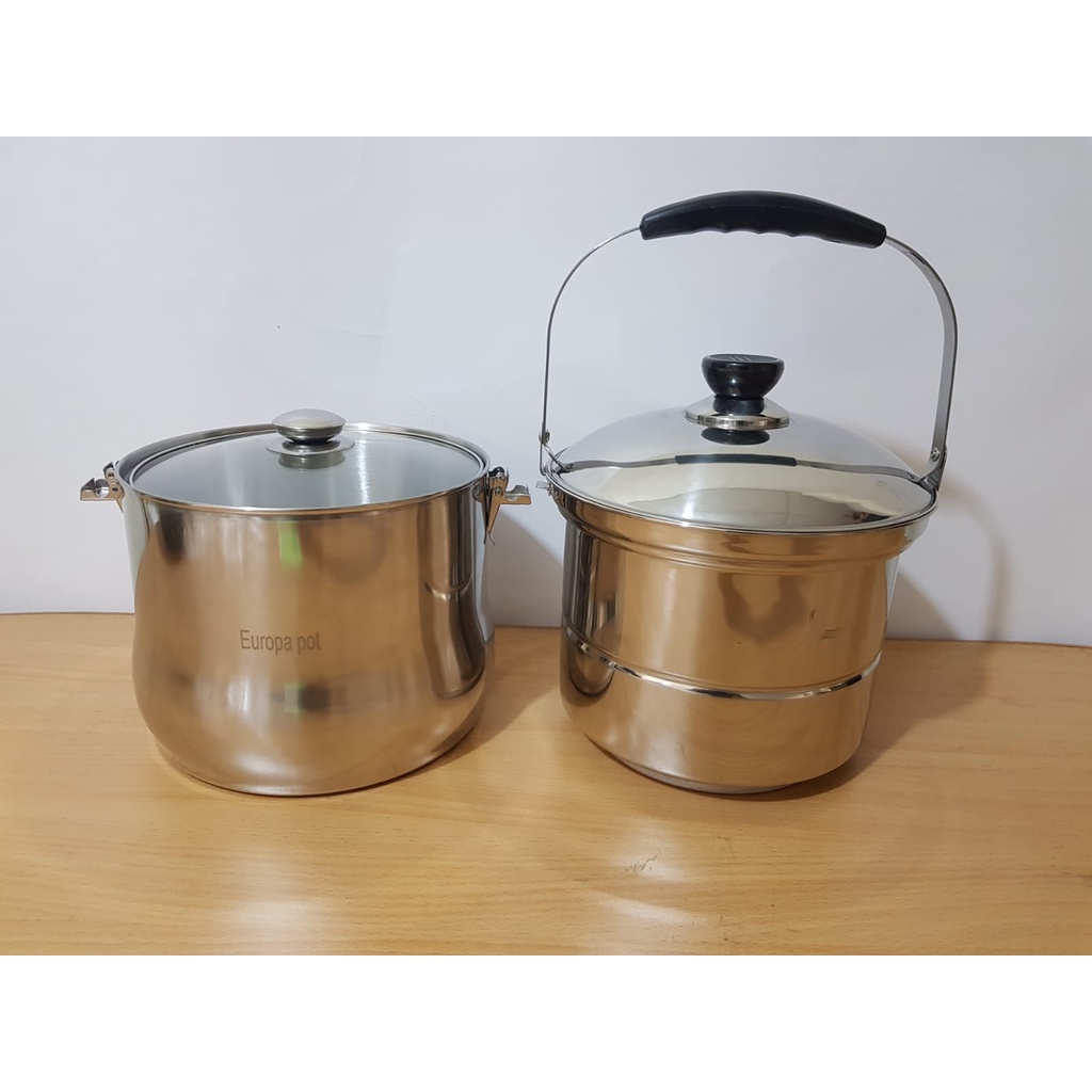 IZZY COOK panci set serbaguna panci presto stainless 7 liter tahan panas