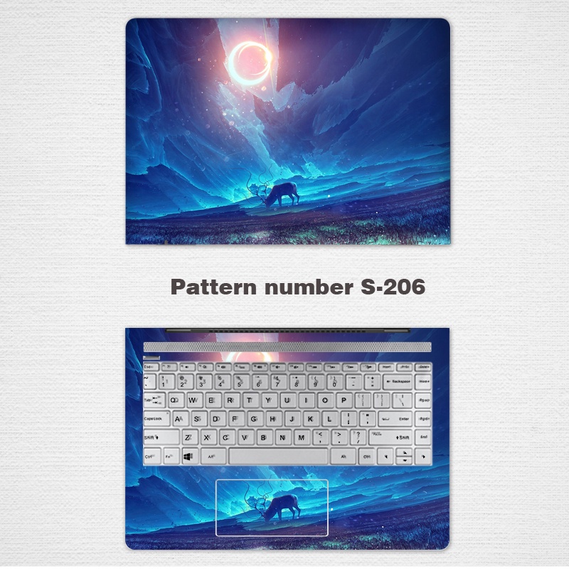 DIY Universal Laptop Stickers Computer Skin Vinyl 2 Sides Notebook Skin for 11/12/13/14 Inch Computer Sticker Dell Inspition 5000 14 Inch 5488 Notebook Shell Protective Film G3 Traveling Box 3579 Accessories 5490 5493 5498 5590 Full Set